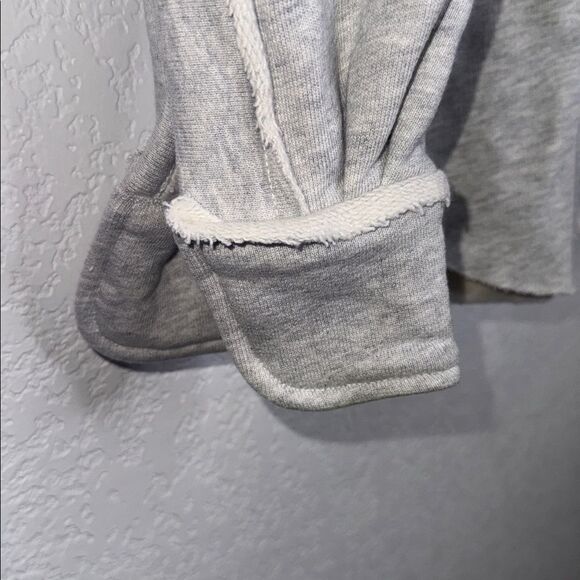 New Frank and Eileen- EILEEN Sweatshirt Button-Up Triple Fleece Gray Melange XS - Picture 5 of 15